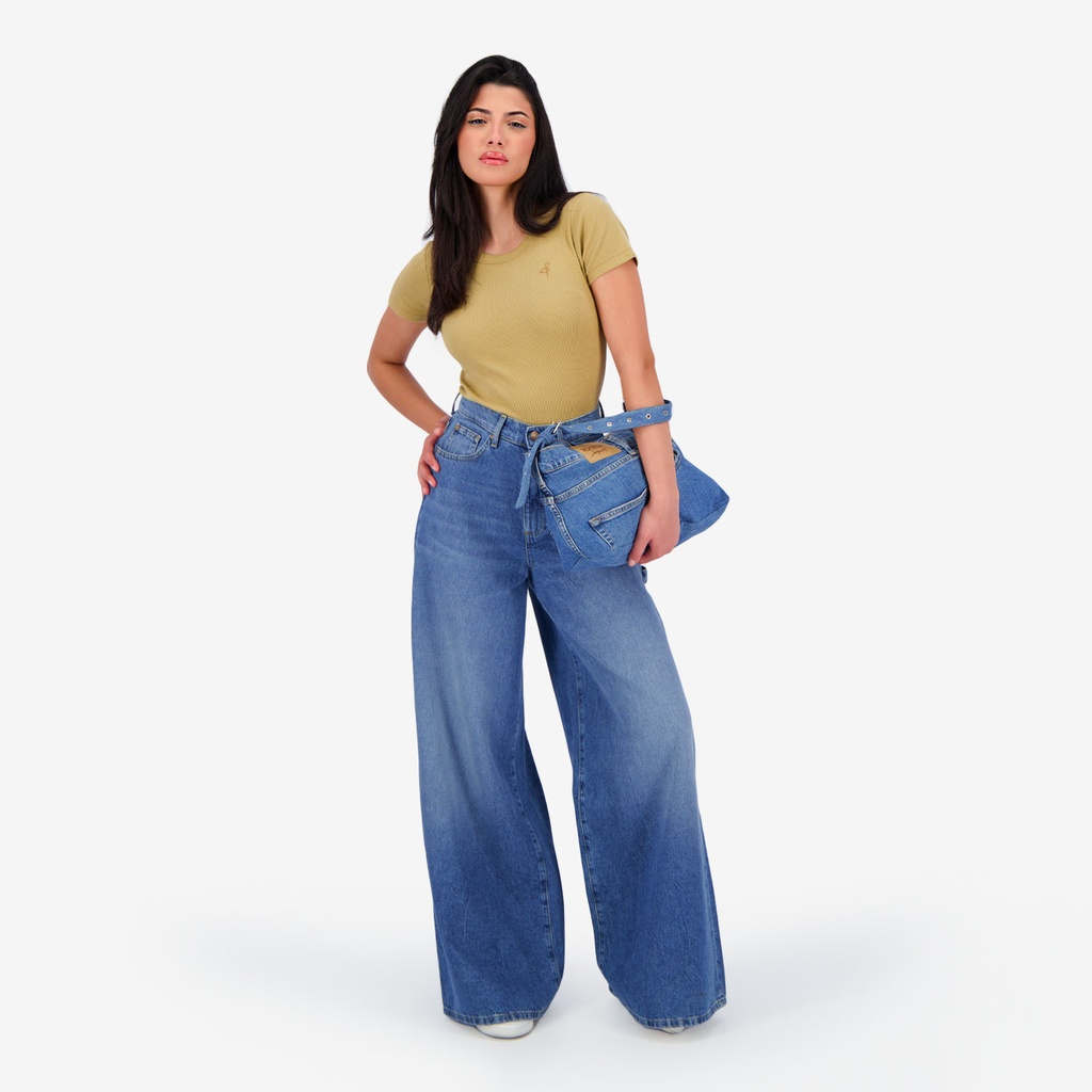 Carpenter wide leg femme en jeans -KARIMA 3.0