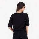 T-shirt femme manches courtes avec boutons pressions  فخار يكسر بعضو