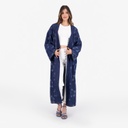 Kimono femme en jeans avec laser all over - KARAMA