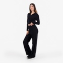 Polo côtelé femme manches longues