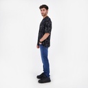T-shirt oversized homme manches courtes imprimé all over