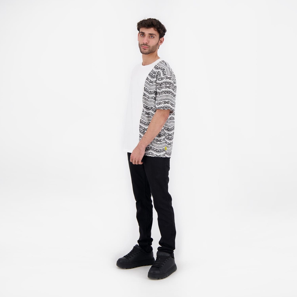 T-shirt oversized homme manches courtes IMPRIME FORMES TEPSI