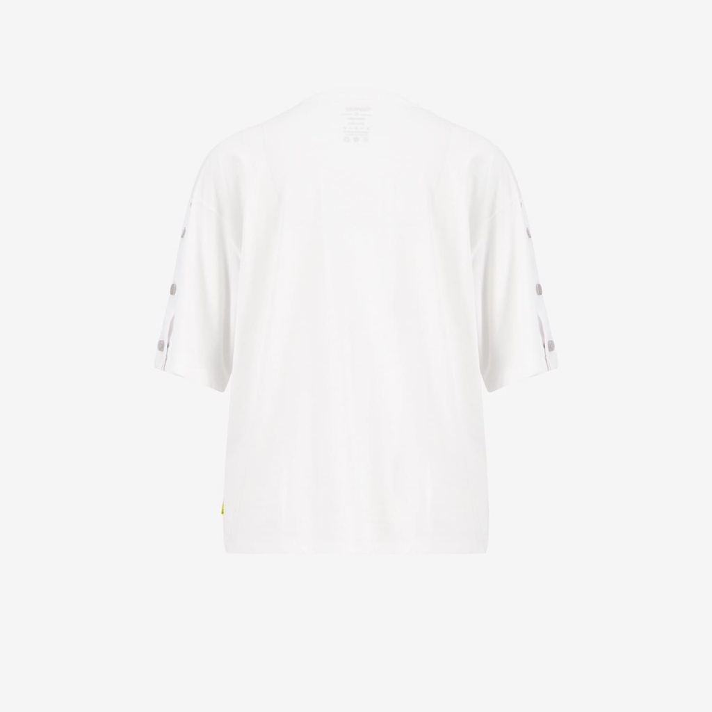 T-shirt femme manches courtes avec boutons pression  الحوت علينا