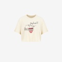 T-shirt sur taille femme manches courtes  المليح يبطا