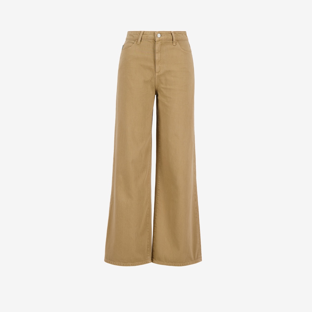 Wide leg fille en jeans