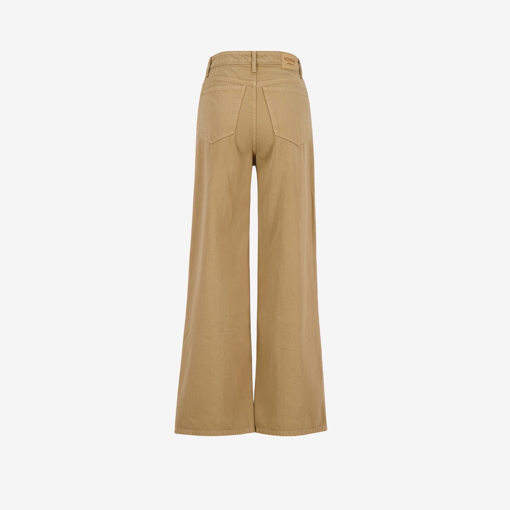 Wide leg fille en jeans