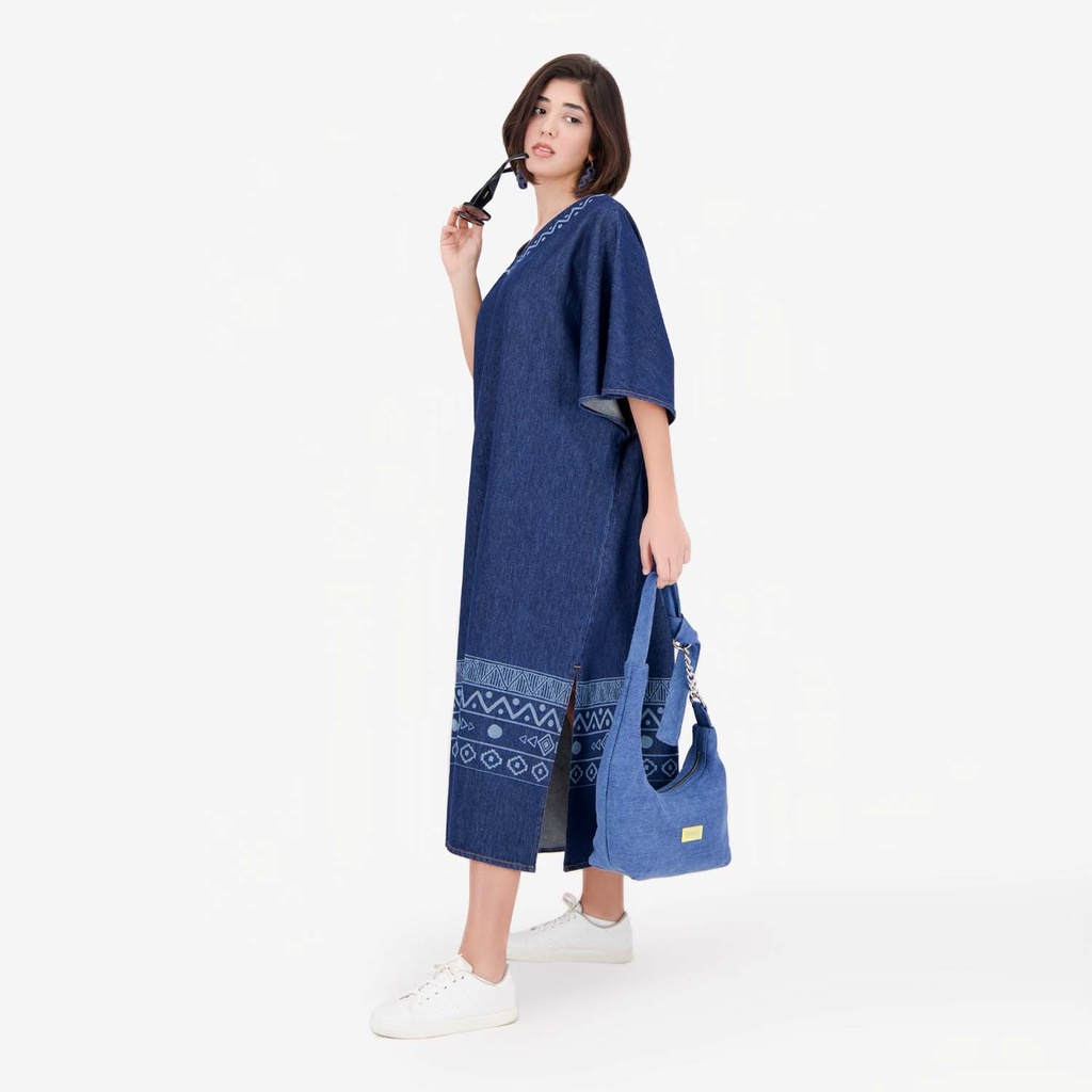 Robe jebba femme en jeans - JAMILA