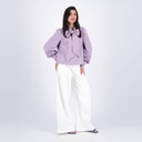 Chemise femme col cravate en chaine &amp; trame