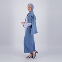 Jupe maxi femme boutonnée en jeans  - MAYAR