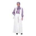 Blazer croisé femme sans manches-SAHAR