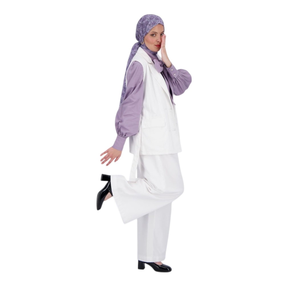 Chino wide leg femme - CHEDIA