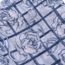 Foulard Flament &amp; fleur Bleu