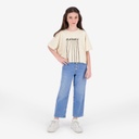 T-shirt fille sur taille manches courtes  تحت الياسمينة في الليل