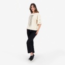 T-shirt femme manches courtes avec boutons pression تحت الياسمينة في الليل