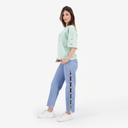 T-shirt femme manches courtes avec boutons pressions  ملا جو