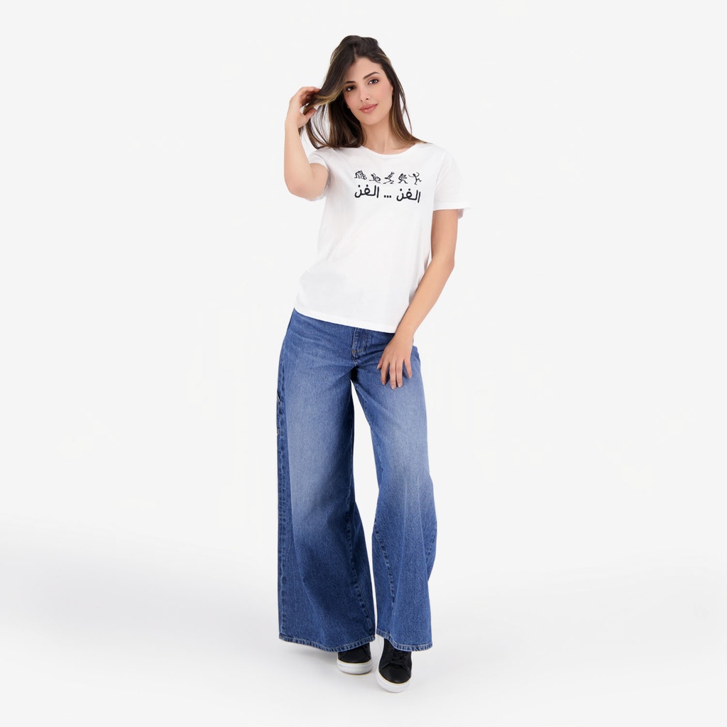 T-shirt femme manches courtes  الفن الفن