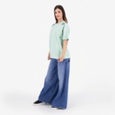 T-shirt oversized femme manches courtes FLEURS D'ŒILLETS