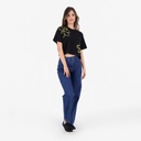 T-shirt sur taille femme manches courtes FLEURS
