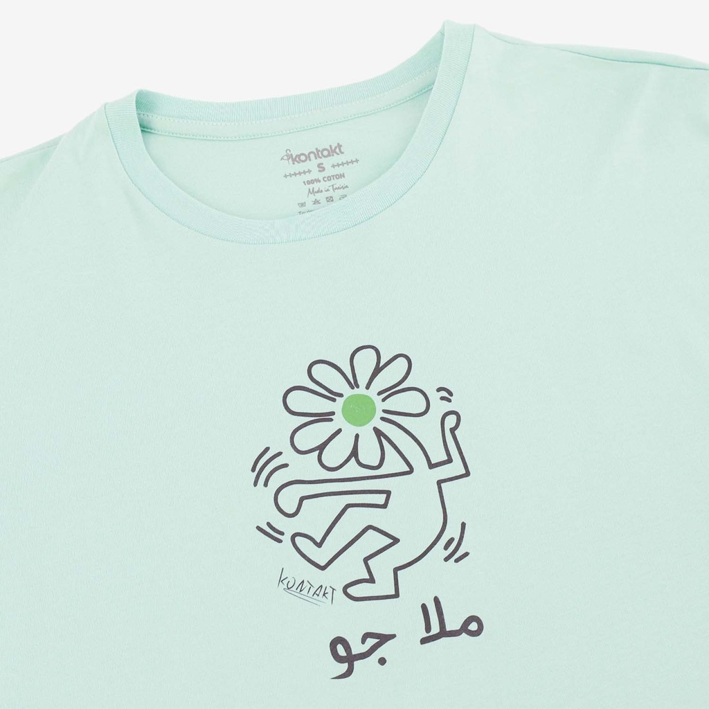 T-shirt femme manches courtes avec boutons pressions  ملا جو