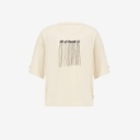 T-shirt femme manches courtes avec boutons pression تحت الياسمينة في الليل
