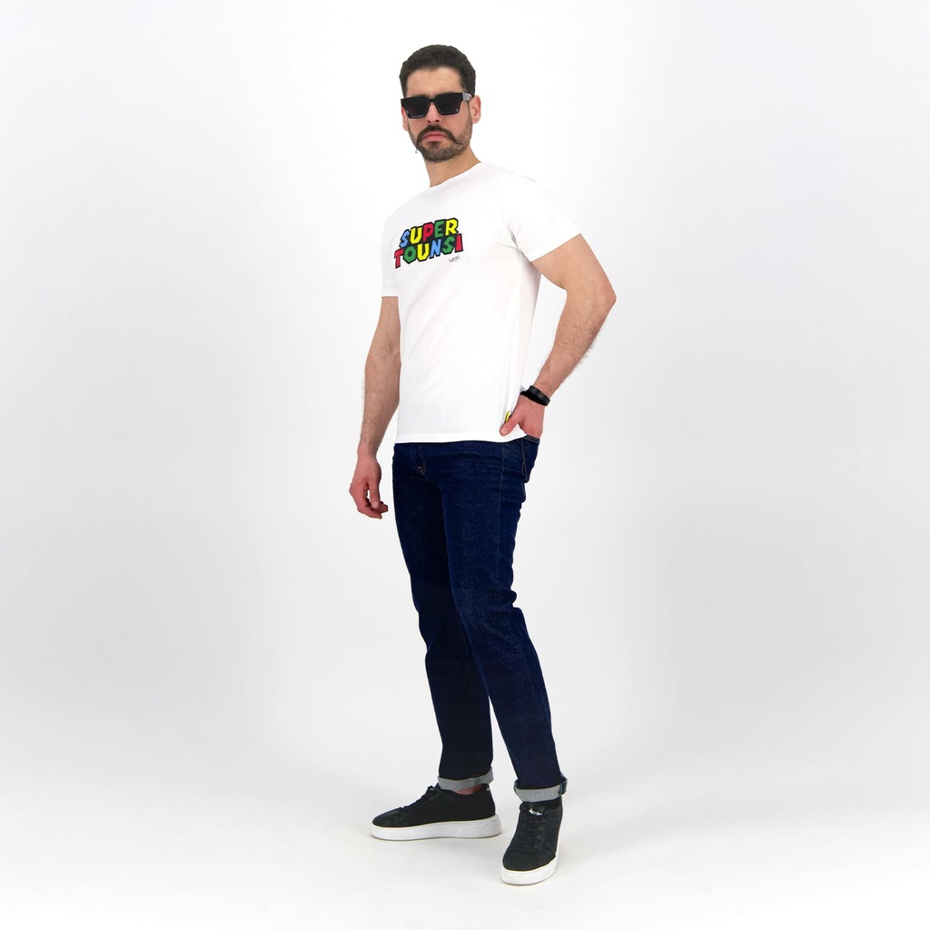 T-shirt unisexe adulte manches courtes SUPER TOUNSI