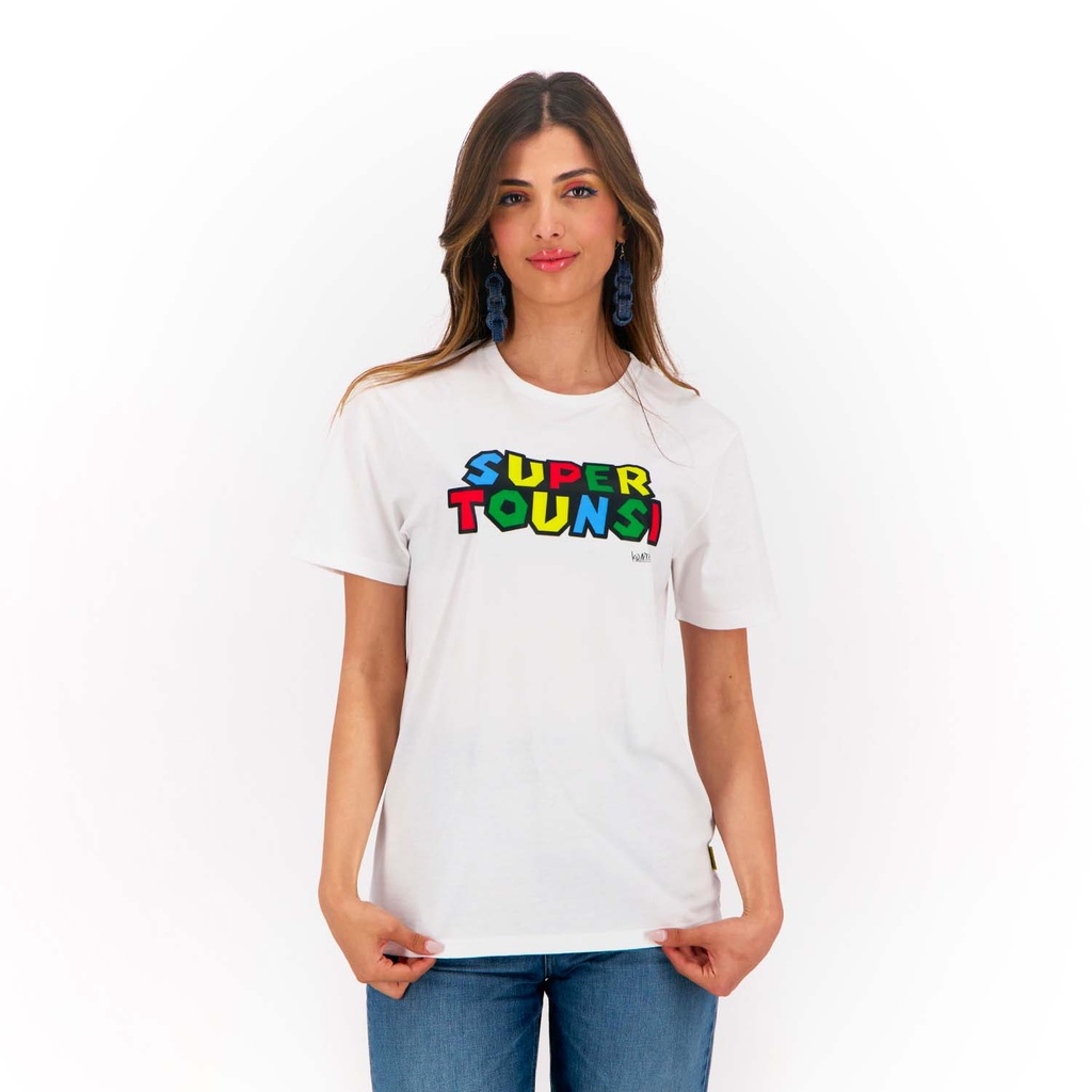 T-shirt unisexe adulte manches courtes SUPER TOUNSI