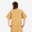Sweat oversized femme manches courtes avec broderie