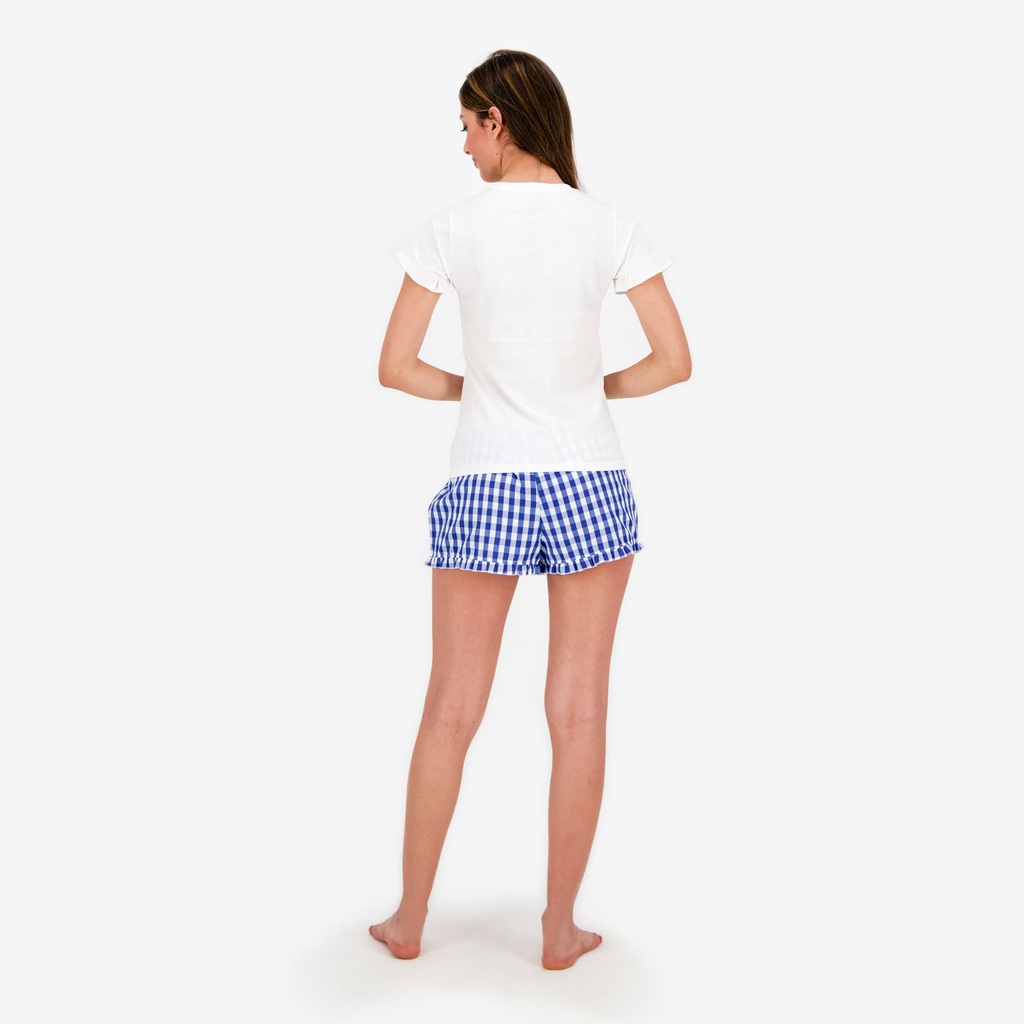 Ensemble femme manches courtes avec volant HOBBY