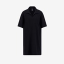 Robe femme manches courtes avec col chemisier