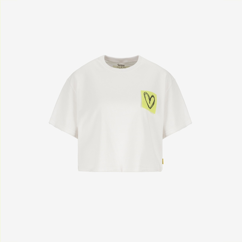 Sweat sur taille femme manches courtes avec PACTHS SOUVENIRS