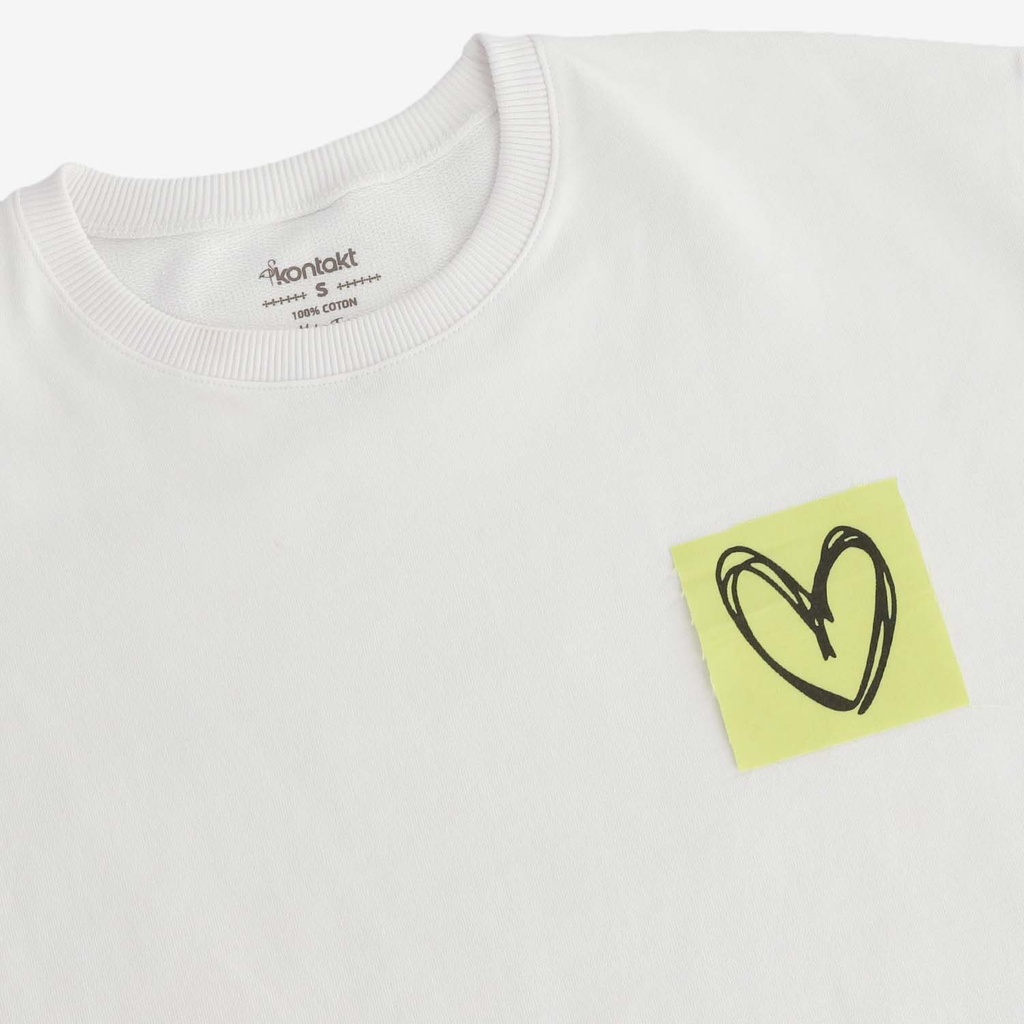 Sweat sur taille femme manches courtes avec PACTHS SOUVENIRS
