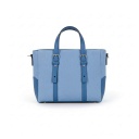 Mini cabas femme en jeans et cuir