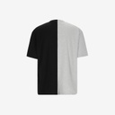 Upcycling t-shirt oversized homme manches courtes CROQUIS POCHE &amp; الري VERSION 1