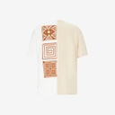 Upcycling t-shirt oversized homme manches courtes MARGOUM &amp; LOSANGE VERSION 2