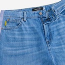 Upcycling wide leg jeans femme bi-couleur - WIDED