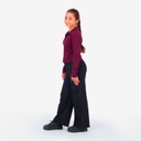 Polo côtelé fille manches longues