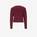 T-shirt côtelé fille manches longues avec noeuds