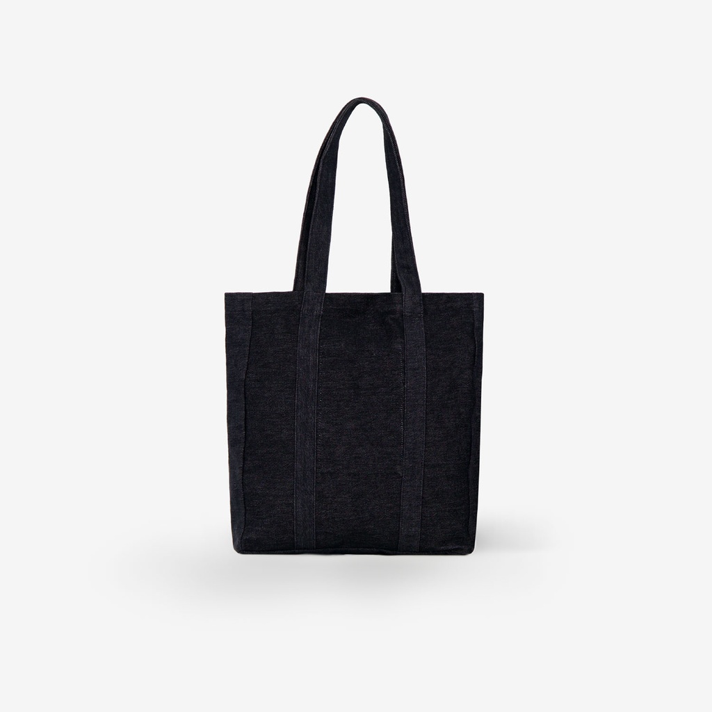 Tote bag unisexe en jeans الحوت علينا