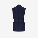 Blazer croisé femme sans manches-SAHAR