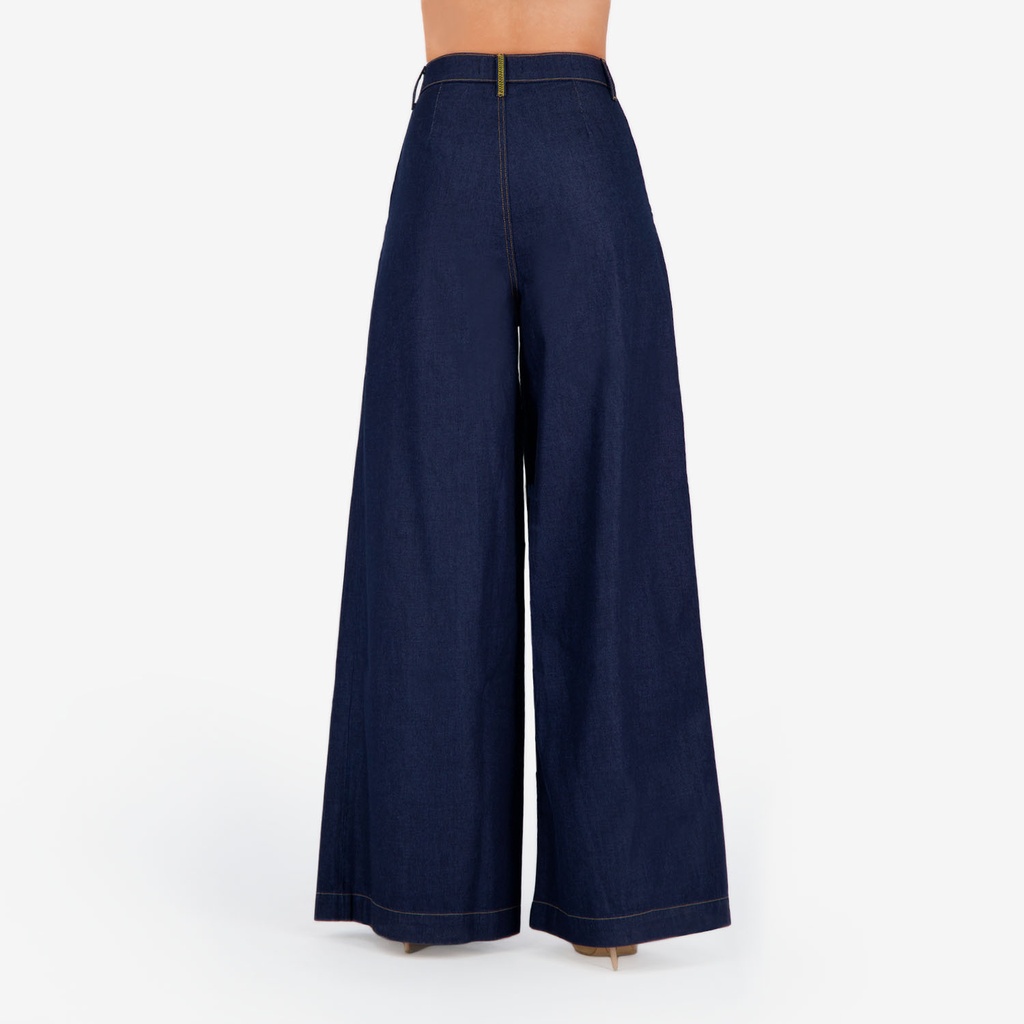 Chino Wide leg femme-CHEDIA