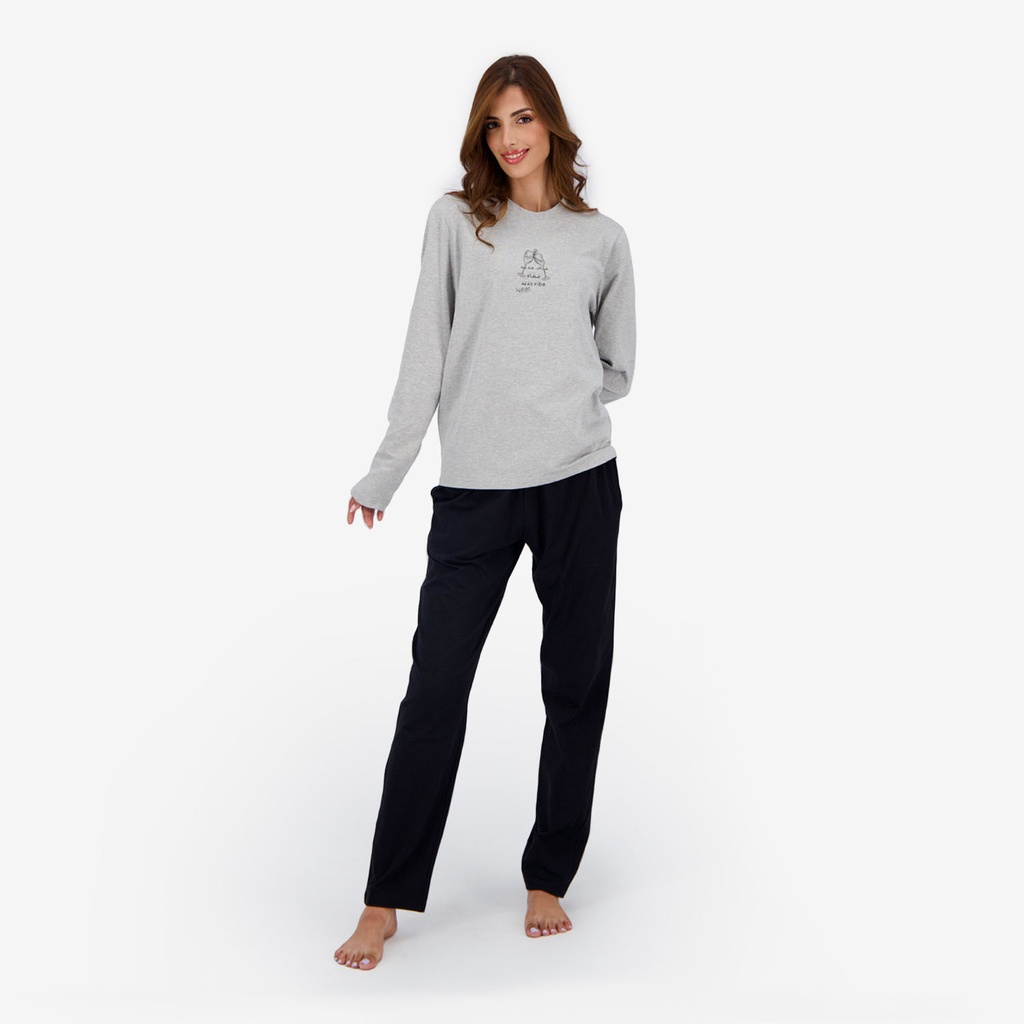 Pyjama unisexe Adulte manches Longues عام جديد معاه Vibe جديد