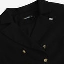 Blazer crop femme en chaine et trame