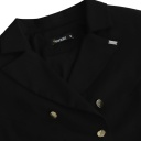 Blazer crop femme en chaine et trame