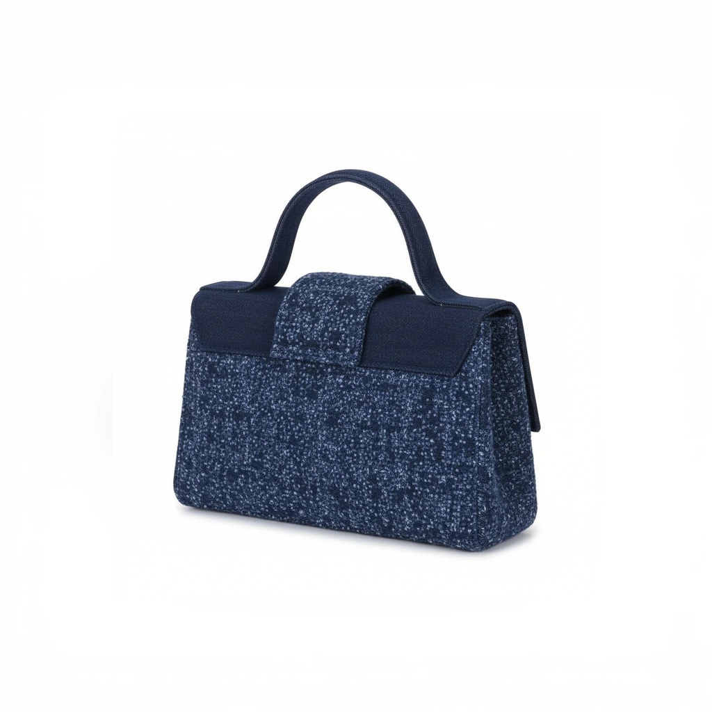 Sac Bambino femme en jeans et cuir