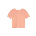 T-shirt femme manches courtes col tunisien