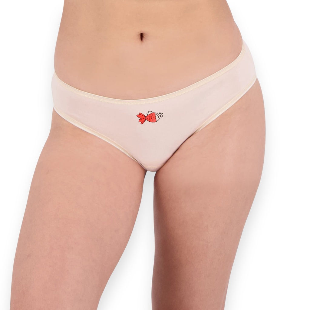 Lot de 3 Slips taille basse femme en coton stretch