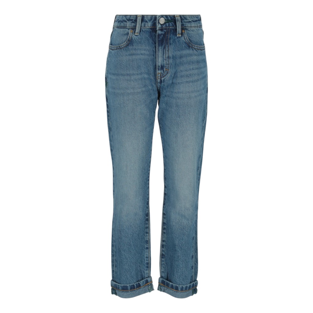Straight jeans garçon avec revers