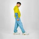 Hoodie garçon avec manches en denim