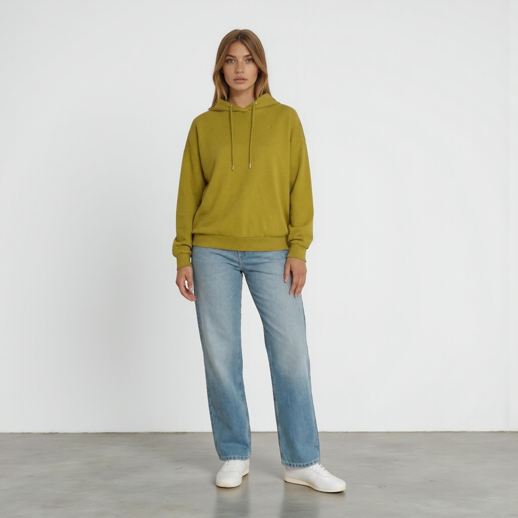 Hoodie oversized femme avec broderie