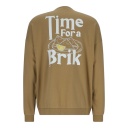 Sweat oversized unisexe avec poches coté  Time For a Brik